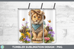 GorgeousWild Cats Bandana Summer Tumbler design.