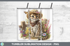 GorgeousWild Cats Bandana Summer Tumbler design.