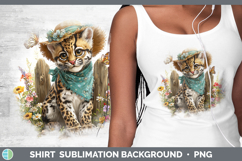 GorgeousWild Cats Bandana Summer Shirt design.