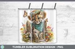 GorgeousWild Cats Bandana Summer Tumbler design.