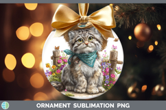 GorgeousWild Cats Bandana Summer Ornament design.