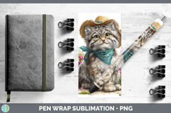 GorgeousWild Cats Bandana Summer Pen Wrap design.