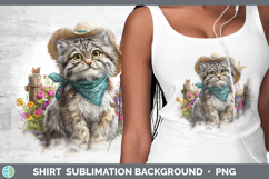 GorgeousWild Cats Bandana Summer Shirt design.