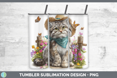 GorgeousWild Cats Bandana Summer Tumbler design.