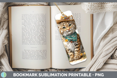 GorgeousWild Cats Bandana Summer Bookmark design.