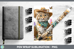 GorgeousWild Cats Bandana Summer Pen Wrap design.
