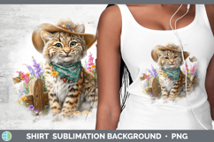GorgeousWild Cats Bandana Summer Shirt design.