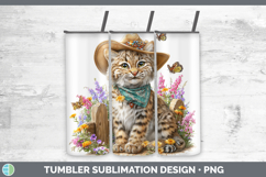 GorgeousWild Cats Bandana Summer Tumbler design.