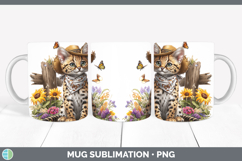 GorgeousWild Cats Bandana Summer Mug Wrap design.