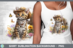GorgeousWild Cats Bandana Summer Shirt design.