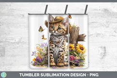 GorgeousWild Cats Bandana Summer Tumbler design.