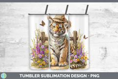GorgeousWild Cats Bandana Summer Tumbler design.