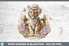 GorgeousWild Cats Bandana Summer Wind Spinner design.