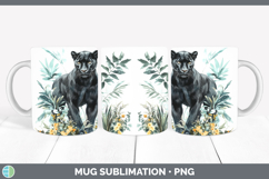 GorgeousWild Cats Mug Wrap design.