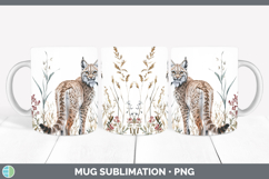 GorgeousWild Cats Mug Wrap design.