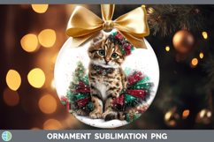 GorgeousWild Cats Cute Christmas Ornament design.