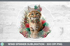 GorgeousWild Cats Cute Christmas Wind Spinner design.