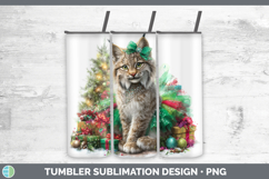 GorgeousWild Cats Cute Christmas Tumbler design.