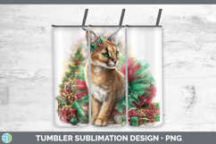 GorgeousWild Cats Cute Christmas Tumbler design.
