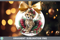 GorgeousWild Cats Cute Christmas Ornament design.