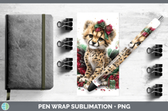 GorgeousWild Cats Cute Christmas Pen Wrap design.