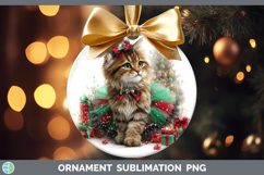 GorgeousWild Cats Cute Christmas Ornament design.