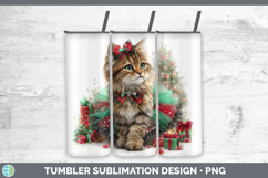 GorgeousWild Cats Cute Christmas Tumbler design.