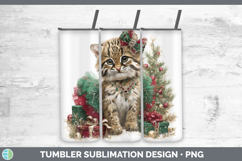 GorgeousWild Cats Cute Christmas Tumbler design.