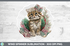 GorgeousWild Cats Cute Christmas Wind Spinner design.