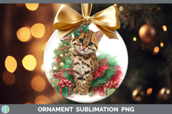 GorgeousWild Cats Cute Christmas Ornament design.