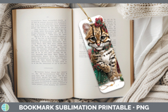 GorgeousWild Cats Cute Christmas Bookmark design.