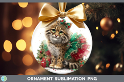 GorgeousWild Cats Cute Christmas Ornament design.