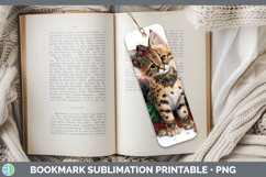 GorgeousWild Cats Cute Christmas Bookmark design.