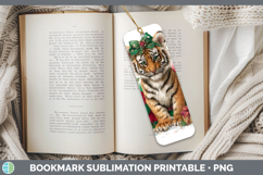 GorgeousWild Cats Cute Christmas Bookmark design.