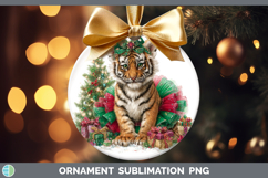 GorgeousWild Cats Cute Christmas Ornament design.