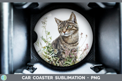 GorgeousWild Cats Car Coaster design.