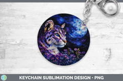 GorgeousWild Cats Galaxy Keychain design.