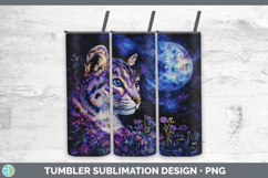 GorgeousWild Cats Galaxy Tumbler design.