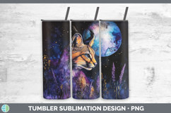 GorgeousWild Cats Galaxy Tumbler design.