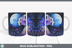 GorgeousWild Cats Galaxy Mug Wrap design.