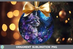 GorgeousWild Cats Galaxy Ornament design.