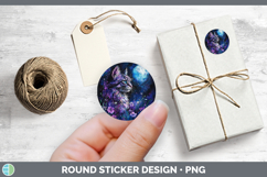 GorgeousWild Cats Galaxy Stickers design.