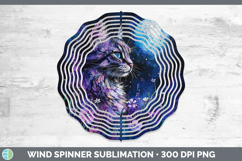 GorgeousWild Cats Galaxy Wind Spinner design.