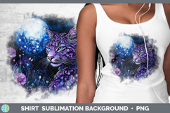 GorgeousWild Cats Galaxy Shirt design.