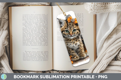 GorgeousWild Cats Halloween Bookmark design.
