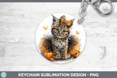 GorgeousWild Cats Halloween Keychain design.