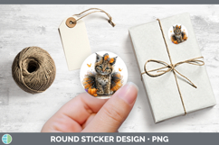 GorgeousWild Cats Halloween Stickers design.