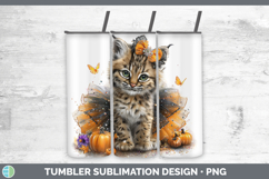 GorgeousWild Cats Halloween Tumbler design.
