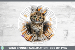 GorgeousWild Cats Halloween Wind Spinner design.