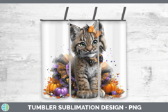 GorgeousWild Cats Halloween Tumbler design.